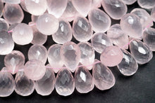 画像をギャラリービューアに読み込む, （半連/1連）ローズクォーツ ファセットドロップ
