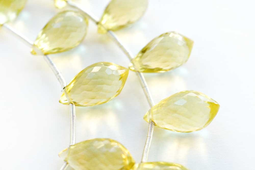 B】レモンクォーツ flower bud. 1連