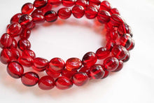 Load image into Gallery viewer, (1 row 19cm) Amber Red Amber Tumble-Oval Bracelet

