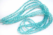 Load image into Gallery viewer, (Half Strand/1 Strand) Fine Sky Blue Apatite Beads Smooth Rondelle
