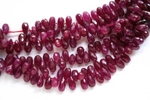 Load image into Gallery viewer, (No.1-5) High Quality Longido Unheated Ruby Plain Pear Shape
