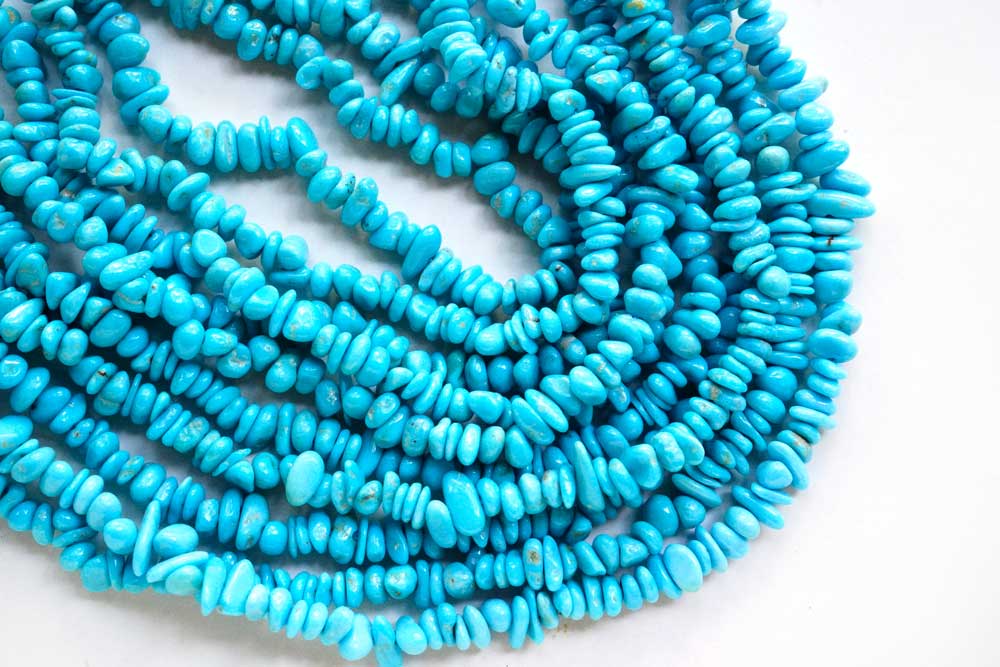 (1 row) Sleeping Beauty Turquoise Small Tumble 4-5.5mm ＠30