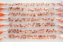 Load image into Gallery viewer, (19-22 grains per row) Fine Oregon Sunstone Rough Drop Beads
