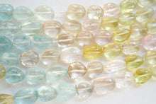 Load image into Gallery viewer, (6 beads per row) [Light color] Gem quality large aquamarine pear shape cut beads
