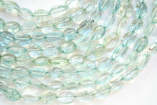 Load image into Gallery viewer, (6/7 beads per row) [Dark color] Gem quality large aquamarine pear shape cut beads
