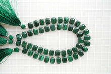 Load image into Gallery viewer, (1 row 18 cm 32 grains) High quality large malachite smooth rondel 7-10.5 x 5.8 mm
