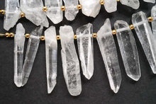 Load image into Gallery viewer, (17-18 grains per row) Himalayan Ice Crystal Faceted Fancy Cut
