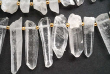 Load image into Gallery viewer, (17-18 grains per row) Himalayan Ice Crystal Faceted Fancy Cut
