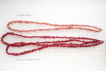 Load image into Gallery viewer, （パパラチア/レッド）宝石質　ソンゲア産　サファイア　40cm　ファセット　ドロップ
