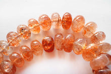 Load image into Gallery viewer, (Half Strand/1 Strand) High Quality Tanzanian Sunstone Large Button Cut 
