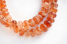 Load image into Gallery viewer, (Half Strand/1 Strand) High Quality Tanzanian Sunstone Large Button Cut 
