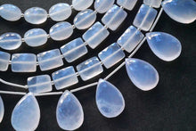 Load image into Gallery viewer, (Half row 11 grains / 1 row 28 cm 23 grains) White Moonstone Oval Faceted Micro Cut
