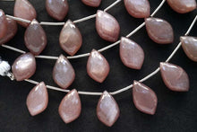 Load image into Gallery viewer, (Half row 10 grains / 1 row 20 grains) Large chocolate moonstone pear shape micro cut
