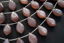 Load image into Gallery viewer, (Half row 10 grains / 1 row 20 grains) Large chocolate moonstone pear shape micro cut
