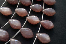 Load image into Gallery viewer, (Half row 10 grains / 1 row 20 grains) Large chocolate moonstone pear shape micro cut
