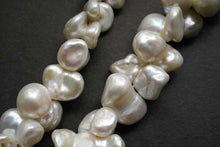 Load image into Gallery viewer, (1 row 41cm) Freshwater pearl center hole poppy baroque gray @ 32 yen
