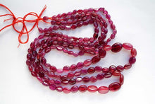 Load image into Gallery viewer, (22-24 grains per row) High-quality glass-filled ruby ​​smooth oval
