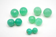 画像をギャラリービューアに読み込む, （5/7/8.5-10mm）マイクロカット　クリソプレーズ　カット入り丸玉

