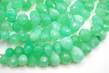 Load image into Gallery viewer, （半連/1連）クリソプレーズ　10cm　ファセット　ドロップ
