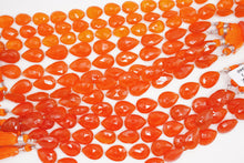 Load image into Gallery viewer, （小/大,ライト/ダーク）カーネリアン　ファセット　ペアシェイプ
