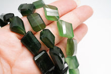 画像をギャラリービューアに読み込む, （ライト/ダーク）　サーペンティン　18cm	ファセット　タンブルカット
