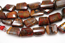 画像をギャラリービューアに読み込む, モロッコ産　シーム　アゲート　18cm　ファセット　タンブルカット　ジャスパー
