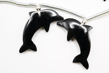画像をギャラリービューアに読み込む, （2pc/1連）ブラック　オニキス　イルカ　ドルフィン　シャチ　シェイプ
