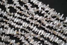 画像をギャラリービューアに読み込む, （短い/長い）あこや　真珠　40cm　ほんのりグレー　ケシ　パール
