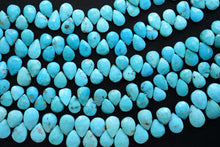 Load image into Gallery viewer, (Half Strand/1 Strand) High Quality Arizona Turquoise Trilliant Cut 10 x 6 x 4mm
