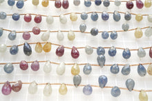 Load image into Gallery viewer, (1 Strand) Tanzania Umba Multicolor Sapphire Plain Pear Shape
