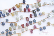 Load image into Gallery viewer, (1 Strand) Tanzania Umba Multicolor Sapphire Plain Pear Shape
