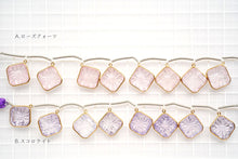 Load image into Gallery viewer, (4/6/10 grains) high quality rock crystal lozenge back carving beads rhombus
