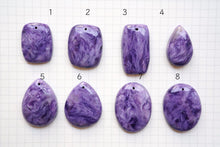Load image into Gallery viewer, (Grain Selling) High Quality Charoite Cabochon Perforated Top

