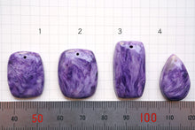 Load image into Gallery viewer, (Grain Selling) High Quality Charoite Cabochon Perforated Top
