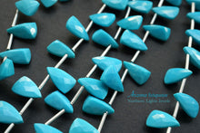 Load image into Gallery viewer, (Half Strand/1 Strand) High Quality Arizona Turquoise Trilliant Cut 10 x 6 x 4mm
