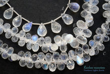 Load image into Gallery viewer, (A/B/C) Gem Quality Rainbow Moonstone Faceted Drop Labradorite
