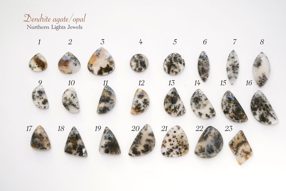 デントライトアゲート　ルース　天然石[838] デンドライトアゲート・デンドライトオパール⁄Dendrite agate