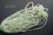 Load image into Gallery viewer, (1 row 38 cm 200 grains) Green Amethyst Prasiolite Heishi Beads 4-5 mm
