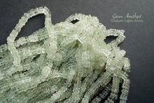 Load image into Gallery viewer, (1 row 38 cm 200 grains) Green Amethyst Prasiolite Heishi Beads 4-5 mm
