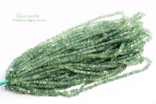 Load image into Gallery viewer, (1 row 38 cm 190 grains) Green Apatite Heishi Beads 3.5-4.5 mm
