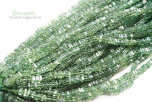 Load image into Gallery viewer, (1 row 38 cm 190 grains) Green Apatite Heishi Beads 3.5-4.5 mm
