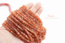 Load image into Gallery viewer, (1 Strand 36cmS/M) Sunstone Heishi Beads Square Rondelle
