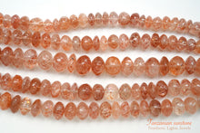 Load image into Gallery viewer, (L/3L) Good quality large Tanzanian sunstone smooth rondel/button
