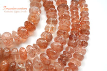 Load image into Gallery viewer, (L/3L) Good quality large Tanzanian sunstone smooth rondel/button
