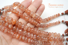 Load image into Gallery viewer, (L/3L) Good quality large Tanzanian sunstone smooth rondel/button
