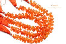 Load image into Gallery viewer, (60 grains per row) Carnelian plain pear shape @ 46 yen
