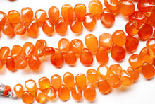 Load image into Gallery viewer, (60 grains per row) Carnelian plain pear shape @ 46 yen
