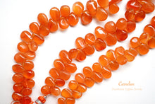 Load image into Gallery viewer, (60 grains per row) Carnelian plain pear shape @ 46 yen
