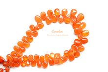 Load image into Gallery viewer, (60 grains per row) Carnelian plain pear shape @ 46 yen
