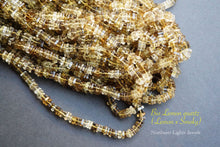 Load image into Gallery viewer, (200 grains per row) Bicolor Quartz (Lemon &amp; Smoky) Heishi Beads/Square Rondelle
